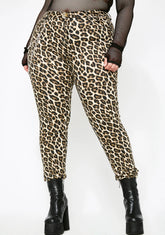 She's Feeling Catty Leopard Jeans