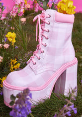 Smore Sweetness Gingham Boots