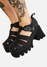 Dahlia Acting Shy Platform Sandals