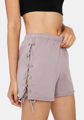 Mauve Lay It On The Line Lounge Shorts