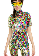 Rainbow Sequin Jumpsuit