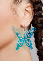 Radiant Butterfly Iridescent Earrings