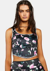 Misfit Tendencies Satin Corset Top