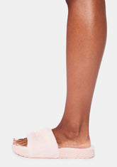 Blush Jax Fur Slides