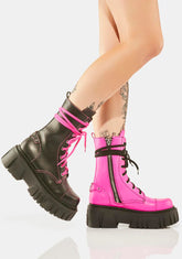 Sweet Devil Games Mismatched Combat Boots