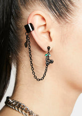 Sweeter The Juice Cuff Chain Earrings
