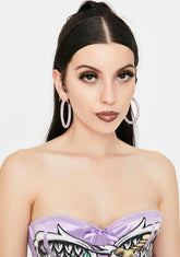 Baby Clout Chaser Rhinestone Hoop Earrings