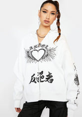 Guardian Angel Zip Up Hoodie