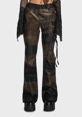 Echo Patchwork Flare Pants