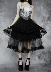 Losing Hope Tulle Midi Skirt