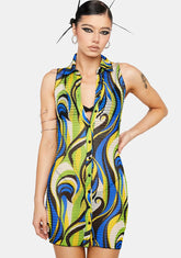 Lime Pretty Poolside Mini Dress