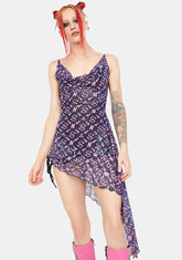 Dick Monogram Waterfall Dress