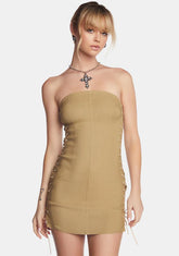 Sanvi Lace-Up Mini Dress