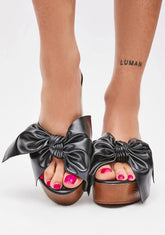 Bad Girl’s Girl Platform Bow Heels