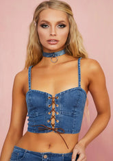 Dime Store Cowgirl Denim Bustier