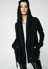 Oversized Hooded Cardigan