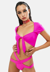 Fallin' Up Tie Crop Top