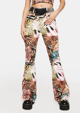 Animal Flared Jeans