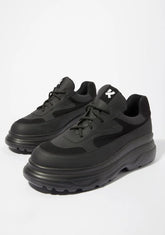 Black Gyoubu Wire Chunky Sneakers
