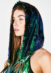 Merbae Sparklin' Shaman Sequin Hood