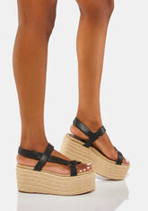 Black William Platform Sandals