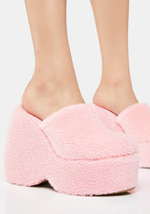 Kiss Like Cake Fuzzy Clogs