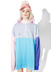 Panel Zip Sweatshirt