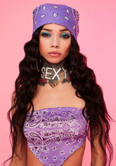 Amethyst Rebel Rodeo Bandana Scarf