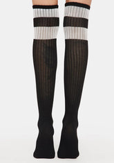 Rugby Athletic Striped Knee High Socks
