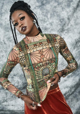 Malice Palace Mock Neck Top