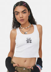 Shred The Gnar Ribbed Crop Tank