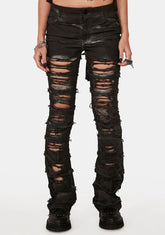 Distortion Heavy Distressed Skinny Jeans