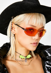 Juiced Above The Clouds Clear Sunglasses