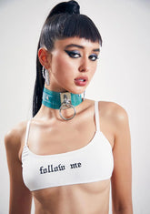 Like And Subscribe Graphic Bra Top