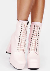 Pink Serenity Ankle Boots