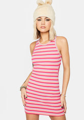 All It's Worth Striped Mini Dress