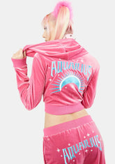 Alluring Aquarius Velour Hoodie