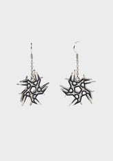 This Is For Real Ninja Star Earrings