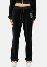 Dark Keep It Glossy Track Pants