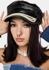 Clutch My Pearls Biker Hat