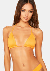 Papaya Tia Plisse Bikini Top
