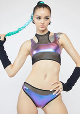 Royal Fatal Fantasy Layered Halter Top