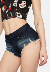 Backwoods Beauty Ultra-Mini Shorts