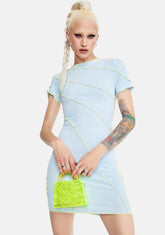 Sky Enter The Void Seamed Mini Dress