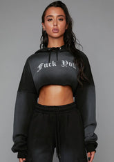 Attitude Adjustment Crop Hoodie