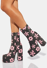 Empty Flowers Platform Boots