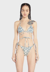 Monogram Denim Bra Top