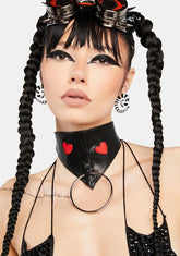 Red Heart Let Them Go O-Ring Choker