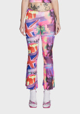 Pleasure Print Low Rise Trousers