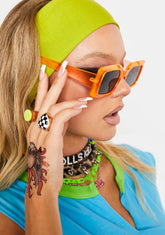 Citrus Keep Up With Me Oversized Sunglasses